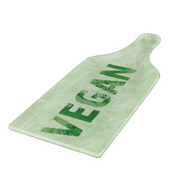 Vegan Text Happy quote - vorken Snijplank