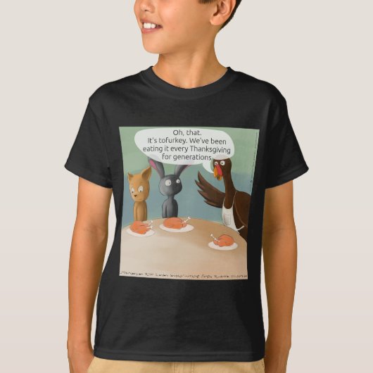 Vegan Thanksgiving Funny T-shirt (Voorkant)