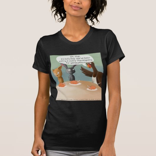 Vegan Thanksgiving Funny T-shirt (Voorkant)