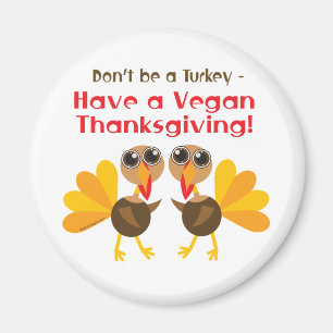 Vegan Thanksgiving Magnet Magneet