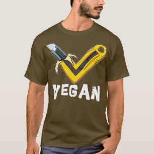 Vegan TShirt Veggie Banana Couteau Chemises et cad