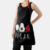 Vegan Typography Tomato Avocado Apple Black Schort (Insitu)