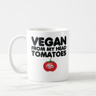 Vegan uit mijn hoofd tomaten koffiemok