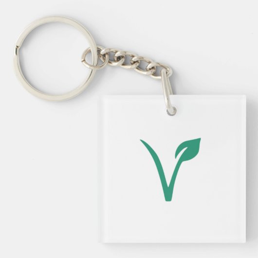 Vegan V Sleutelhanger (voorkant)