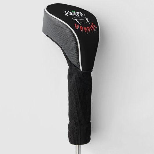 Vegan Vampire Golfheadcover (Schuin)