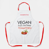 Vegan Van kop tomaten, wit Schort (Voorkant)