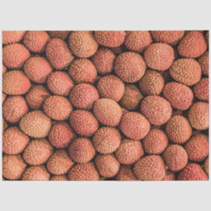 Vegan van Lychees of Litchi-vruchten en vegetarisc Tissuepapier