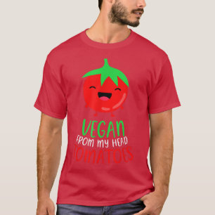 Vegan van mijn hoofd tomaten Vegetarian Vegan T-shirt