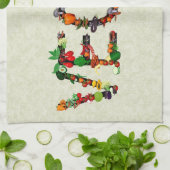 Vegan Vegetables Theedoek (Gevouwen)