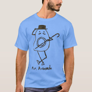 Vegan Vegetarian de heer Avocado T-shirt