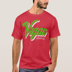 Vegan Vegetarian Green Leaf Plant Lifestyle V2 T-shirt