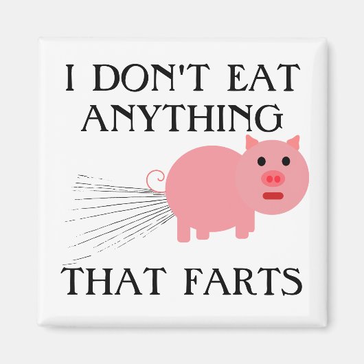 Vegan Vegetarian | Ik eet niets dat zo leuk is Magneet (Voorkant)