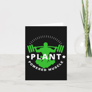 Vegan Vegetarian Plant Broccoli Bodybuilding Lift Kaart