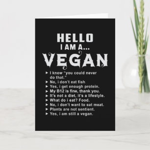 Vegan Vegetarische Groenten Veganisme Veggie Gift Kaart