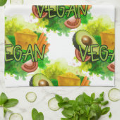 Vegan Veggies Theedoek (Gevouwen)