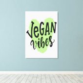Vegan Vibes Canvas Afdruk (Insitu (Houten vloer))