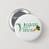 Vegan vibes ronde button 5,7 cm (Voorkant /achterkant)