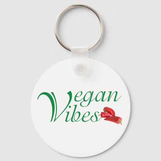Vegan vibes sleutelhanger (Voorkant)