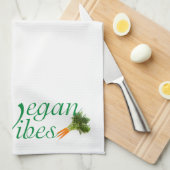 Vegan vibes theedoek (Quarter Fold)