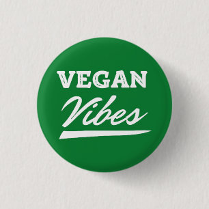 Vegan Vibes Vegetarisch Ronde Button 3,2 Cm