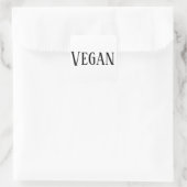 Vegan Vierkante Sticker (Tas)