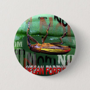 vegan voor altijd ronde button 5,7 cm