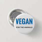 VEGAN VOOR DE BUTTON DIEREN (Voorkant /achterkant)