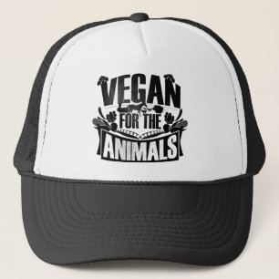 Vegan voor de dieren trucker pet