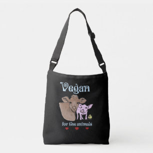 Vegan voor de dierenzak crossbody tas