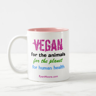 Vegan voor de mok van tweetone-koffie