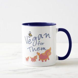 Vegan voor dieren mok