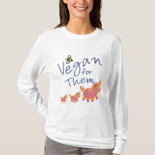 Vegan voor dieren t-shirt
