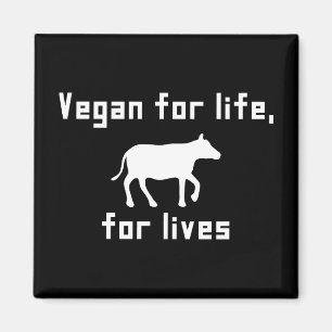 Vegan voor het leven magneet