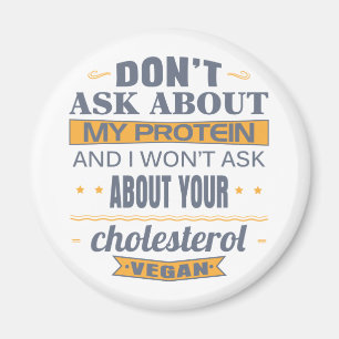 Vegan vraagt niet naar mijn proteïne magneet