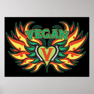 Vegan Wings Poster