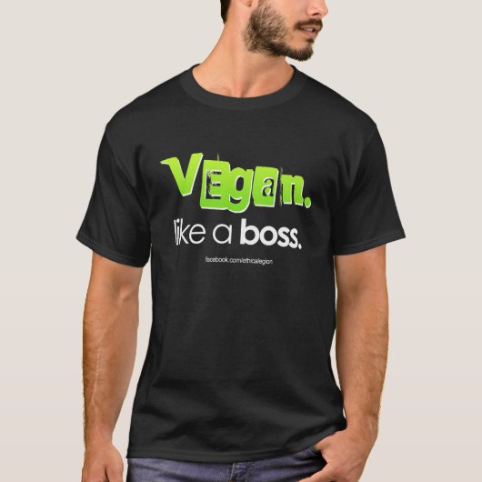 Vegan. Zoals een baas. T-shirt (Voorkant)