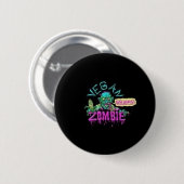 Vegan Zombie Ronde Button 5,7 Cm (Voorkant /achterkant)
