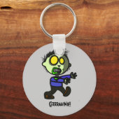 Vegan Zombie-sleutelketen Sleutelhanger (Voorkant)