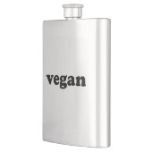 "vegan" zwarte letters flacon (Links)