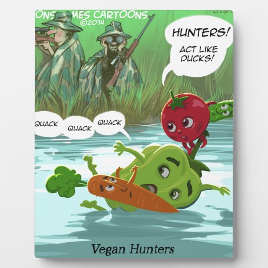 Vegane jagers Leuke Fotoplaat (Voorkant)