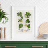 Vegane Keuken Muurkunst Vrij van Dierproeven Minim Poster