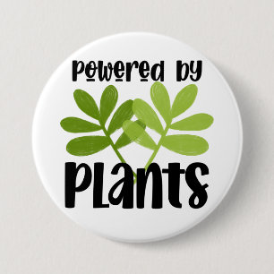 Vegane plantaardige knop ronde button 7,6 cm