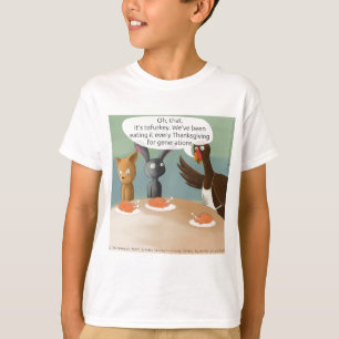 Vegane Thanksgiving Grappig T-shirt