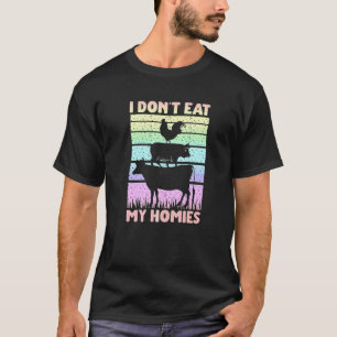 Vegane Vegetarische Uitdrukking Ik Eet Mijn Vrien T-shirt