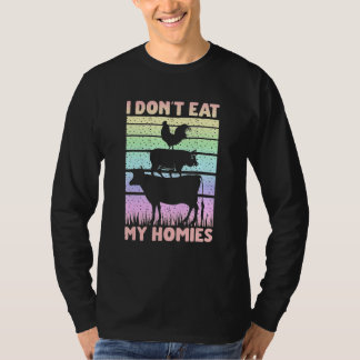 Vegane Vegetarische Uitspraak Ik Eet Mijn Vriende T-shirt