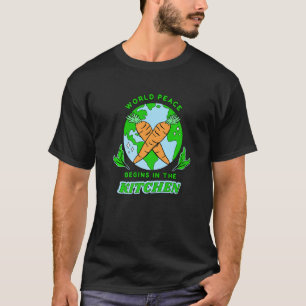 Vegane Wereldvrede Begint In De Keuken T-shirt