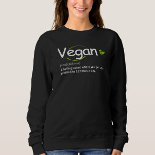 Vegane Woordenboek Definitie Grappig Vegan Leven L Trui