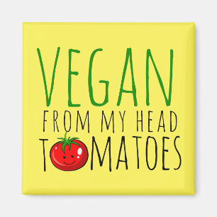 Vegane woordgrapmagneet magneet
