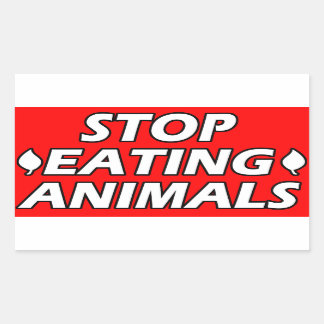 veganisme | Activisme-Stickers | Red de dieren Rechthoekige Sticker