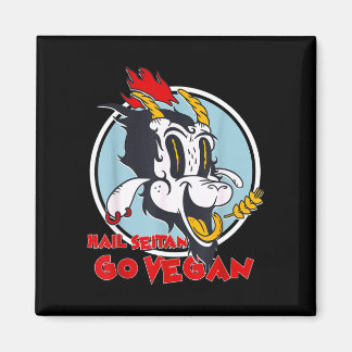 Veganisme humor tarwe gluten hagel seitan ga vegan magneet